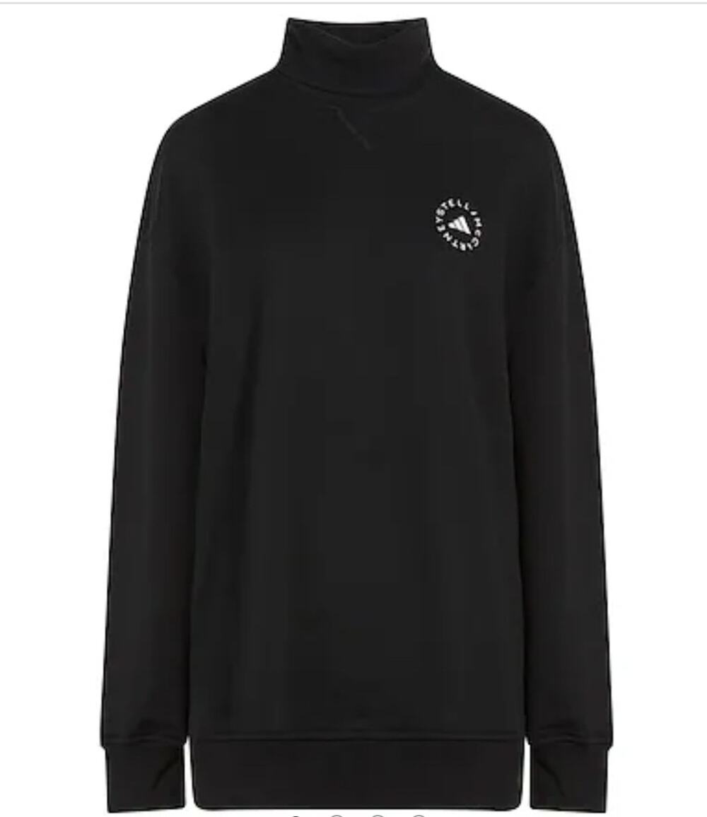 ADIDAS By Stella McCartney Organic Cotton Black Ladies Size Medium Sweatshirt